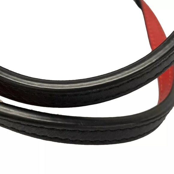 Auth CHRISTIAN LOUBOUTIN Cabata Small - Black Red Patent Leather Leather - Picture 5 of 15